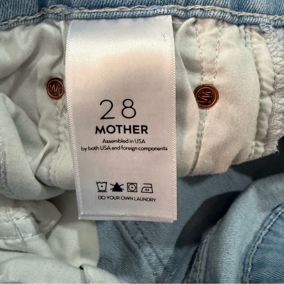 Mother Jeans The Insider Crop Step Fray in Hold My Hand - Picture 6 of 7